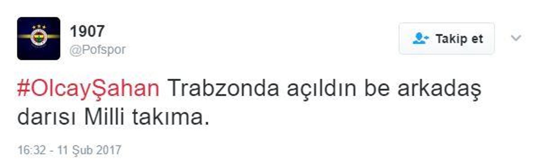 Olcay Şahan Twitterı salladı