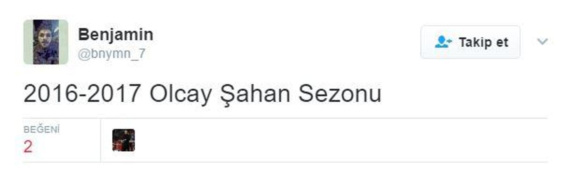 Olcay Şahan Twitterı salladı