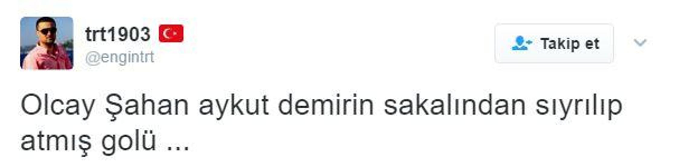 Olcay Şahan Twitterı salladı