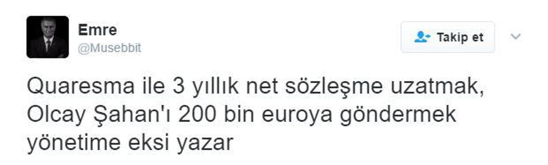 Olcay Şahan Twitterı salladı