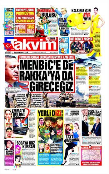 13 Şubat 2017 - Gazete manşetleri