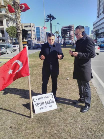 Fethi Sekinin şehit düştüğü yere mezar taşı konuldu