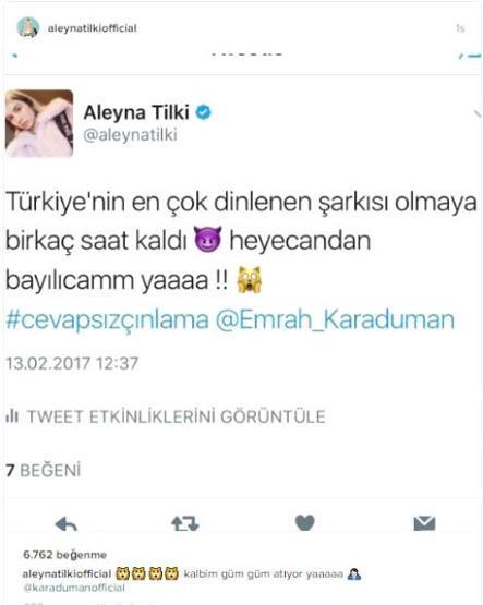 Aleyna Tilki: Heyecandan bayılacağım