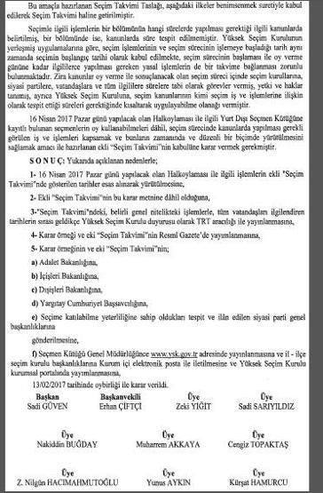 Son dakika Yüksek Seçim Kurulu seçim takvimini açıkladı