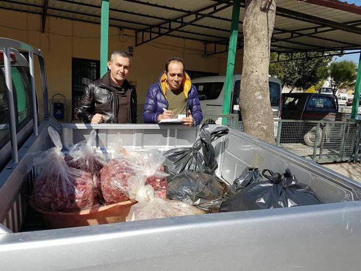 Sökede domuz eti operasyonu