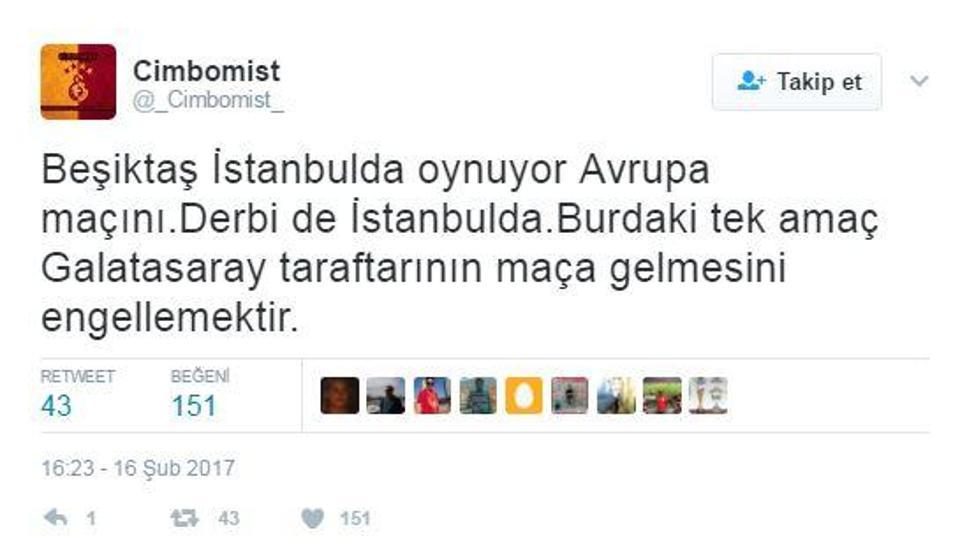 Twitterda Galatasaray-Beşiktaş derbi tarihi tartışması