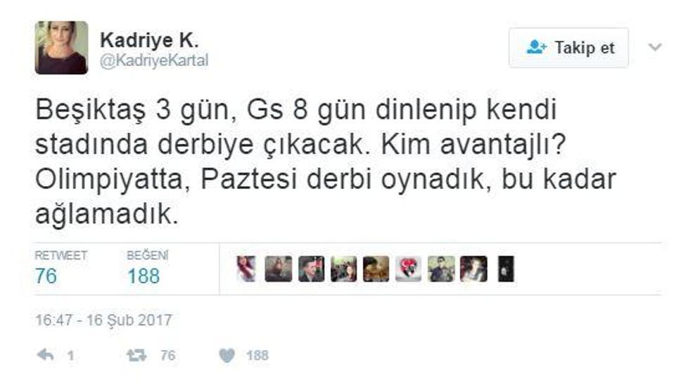 Twitterda Galatasaray-Beşiktaş derbi tarihi tartışması