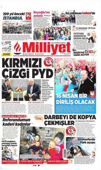 20 Şubat 2017 - Gazete manşetleri