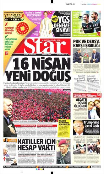 20 Şubat 2017 - Gazete manşetleri