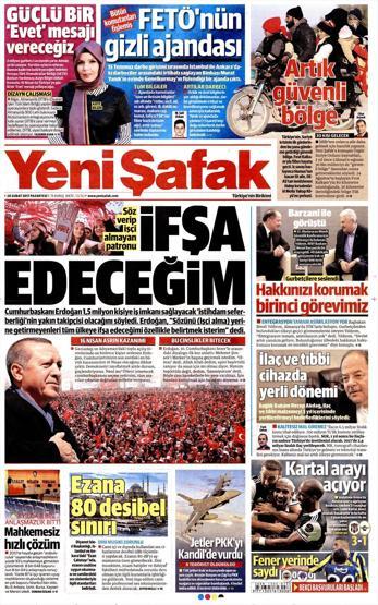 20 Şubat 2017 - Gazete manşetleri