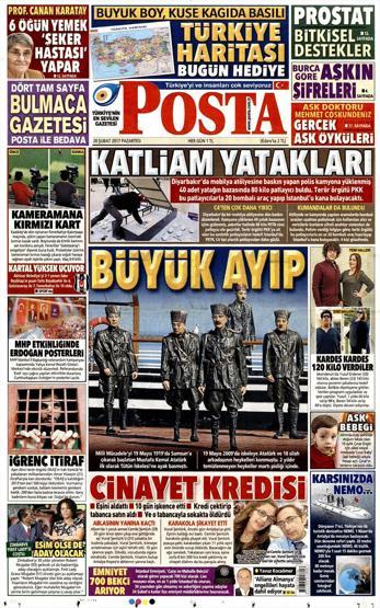 20 Şubat 2017 - Gazete manşetleri