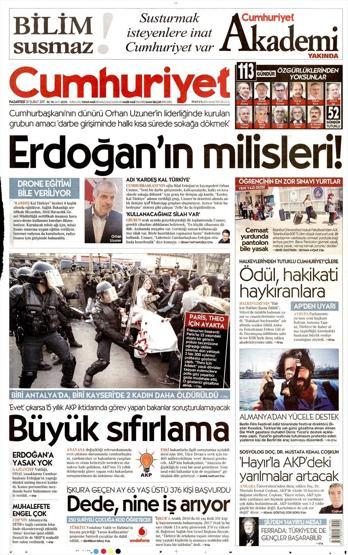 20 Şubat 2017 - Gazete manşetleri