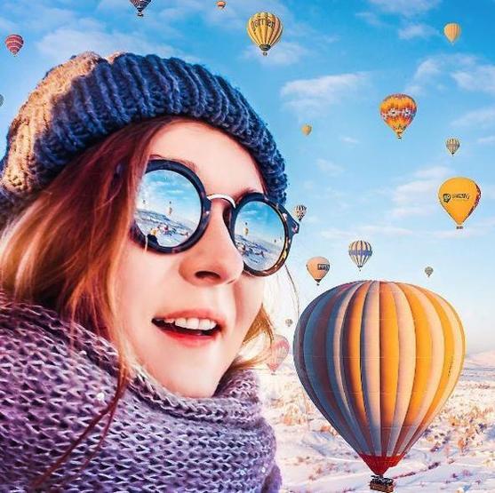 Rus fotoğrafçının Kapadokya çekimlerine binlerce beğeni yağdı