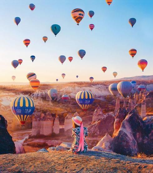 Rus fotoğrafçının Kapadokya çekimlerine binlerce beğeni yağdı