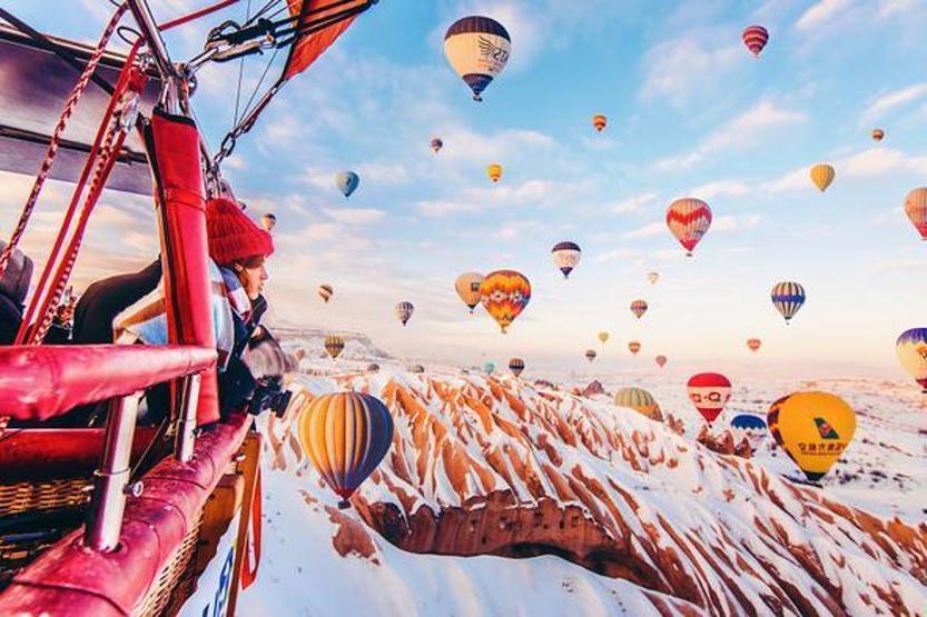 Rus fotoğrafçının Kapadokya çekimlerine binlerce beğeni yağdı