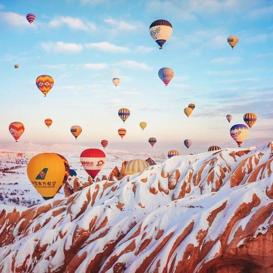 Rus fotoğrafçının Kapadokya çekimlerine binlerce beğeni yağdı