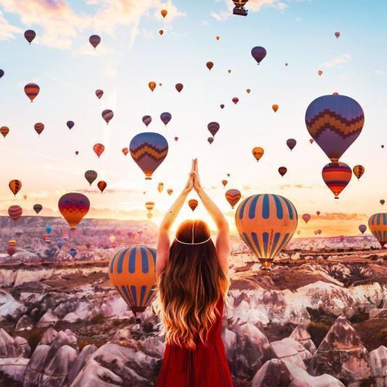 Rus fotoğrafçının Kapadokya çekimlerine binlerce beğeni yağdı