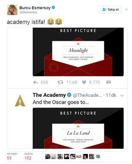 2017 Oscar Ödülleri: Burcu Esmersoy Oscar akademisini istifaya davet etti