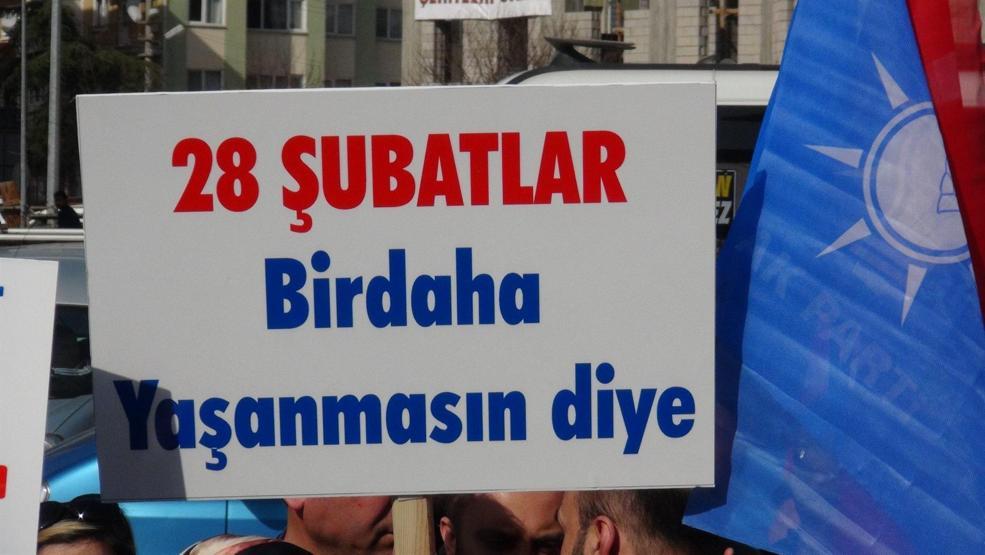 Sincanda 28 Şubat protestosu