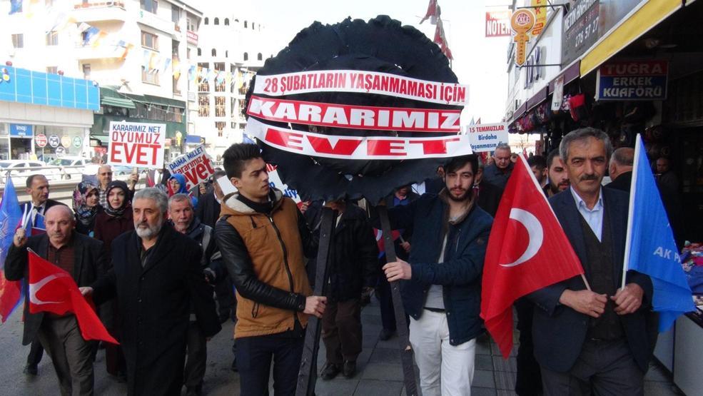 Sincanda 28 Şubat protestosu
