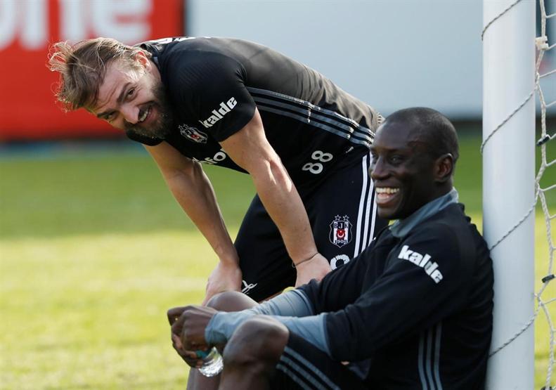 Beşiktaş idmanından görüntüler
