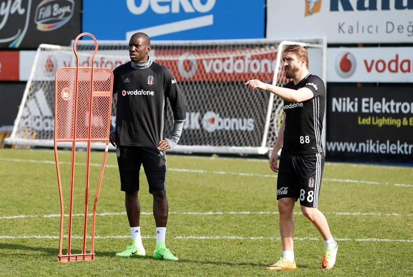 Beşiktaş idmanından görüntüler