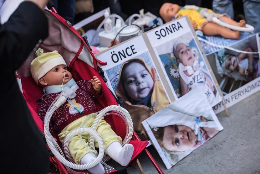 SMA ilacı için eylem yaptılar