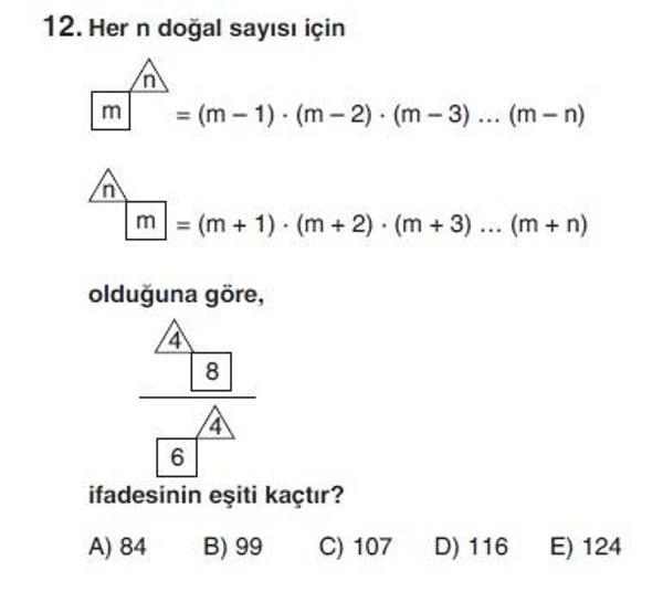 İkinci Online YGS denemesi Matematik testi cevap anahtarı