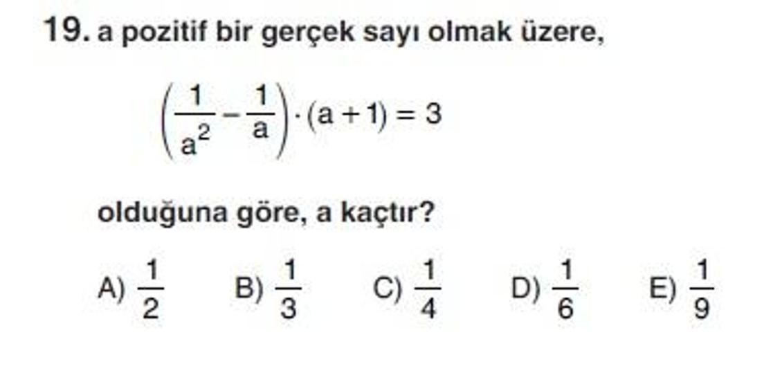 İkinci Online YGS denemesi Matematik testi cevap anahtarı