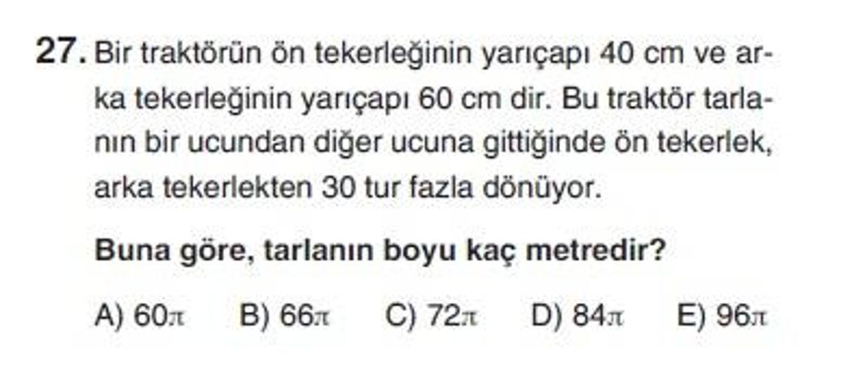 İkinci Online YGS denemesi Matematik testi cevap anahtarı