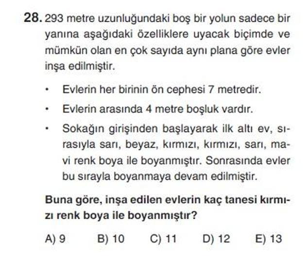 İkinci Online YGS denemesi Matematik testi cevap anahtarı