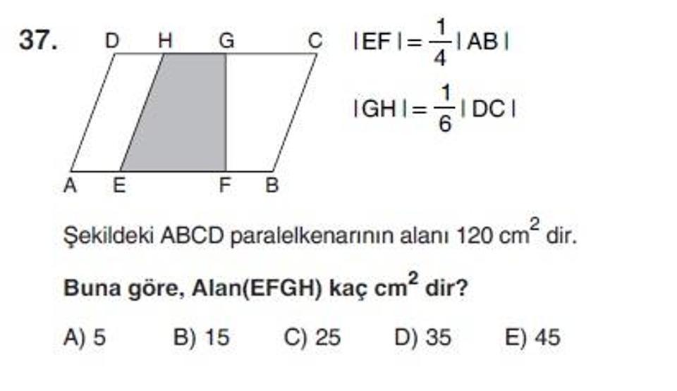 İkinci Online YGS denemesi Matematik testi cevap anahtarı