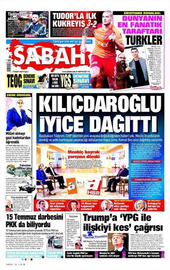 7 Mart 2017 - Gazete manşetleri