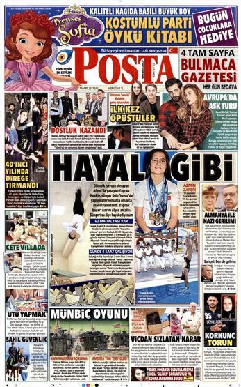 7 Mart 2017 - Gazete manşetleri