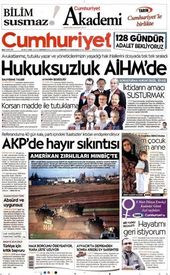 7 Mart 2017 - Gazete manşetleri