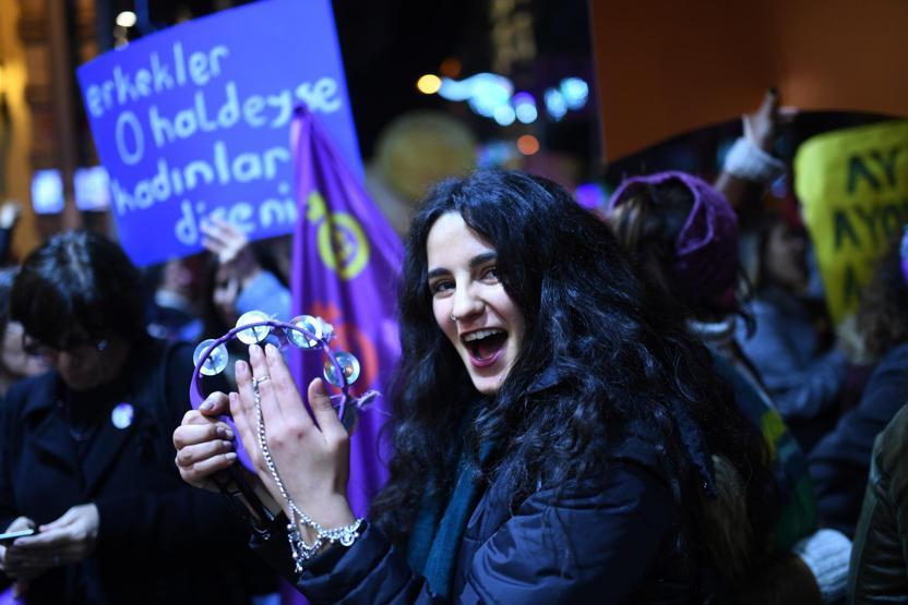 Kadınlar, Kadınlar Gününde İstiklalde buluştu