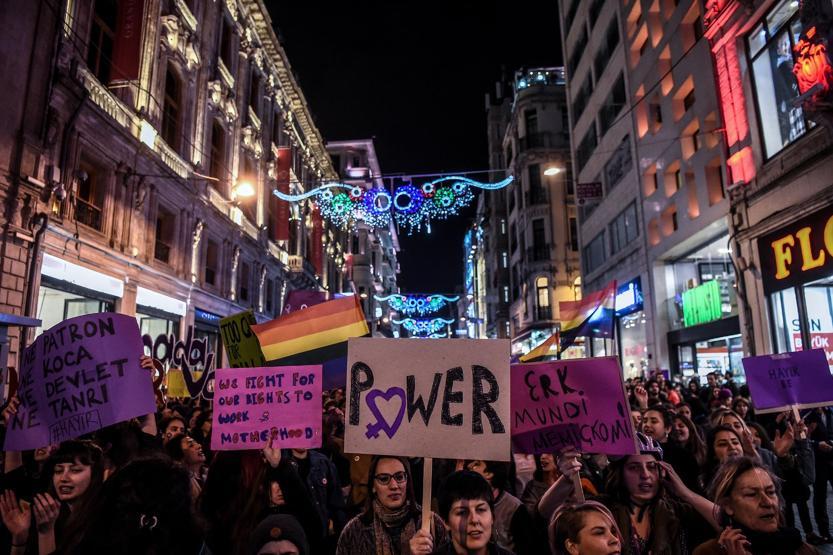 Kadınlar, Kadınlar Gününde İstiklalde buluştu
