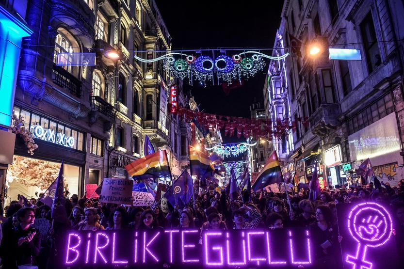 Kadınlar, Kadınlar Gününde İstiklalde buluştu