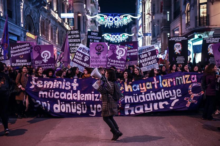 Kadınlar, Kadınlar Gününde İstiklalde buluştu