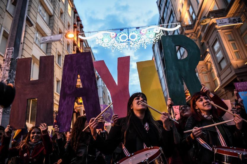 Kadınlar, Kadınlar Gününde İstiklalde buluştu