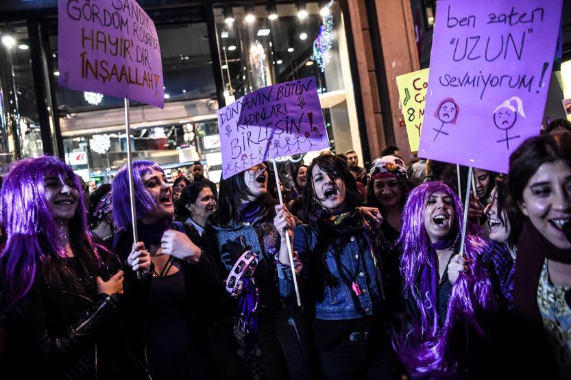 Kadınlar, Kadınlar Gününde İstiklalde buluştu