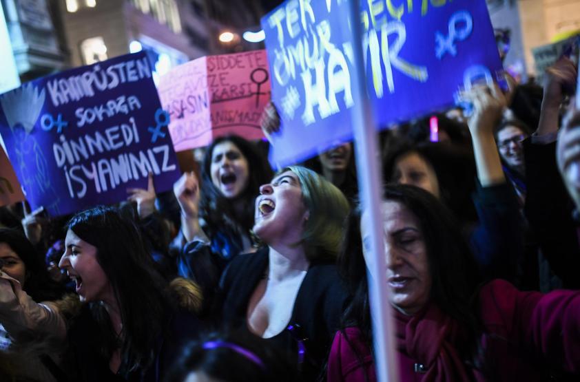 Kadınlar, Kadınlar Gününde İstiklalde buluştu