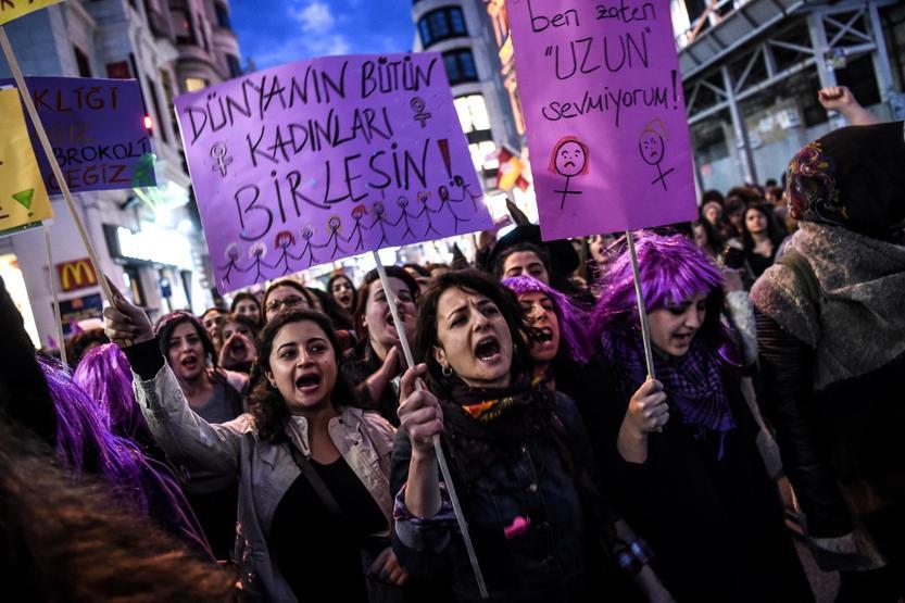 Kadınlar, Kadınlar Gününde İstiklalde buluştu