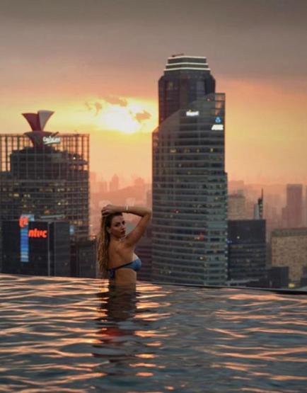 Dilara Öztunç Singapurda tatil yapıyor