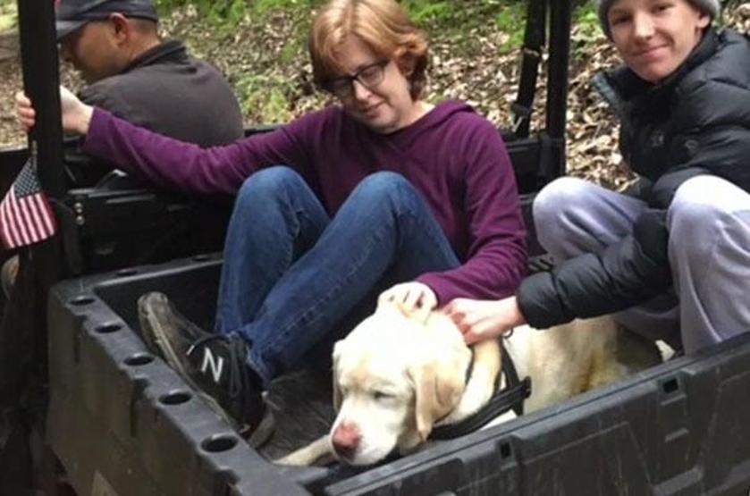 Kaybolan kör köpek 8 gün sonra dağda bulundu