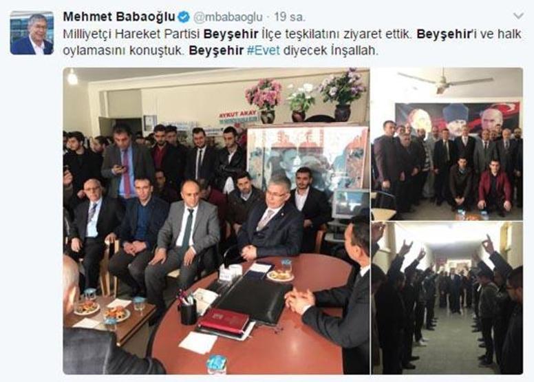 MHPliler AK Partili vekili sıraya dizilip bozkurt selamıyla karşıladı