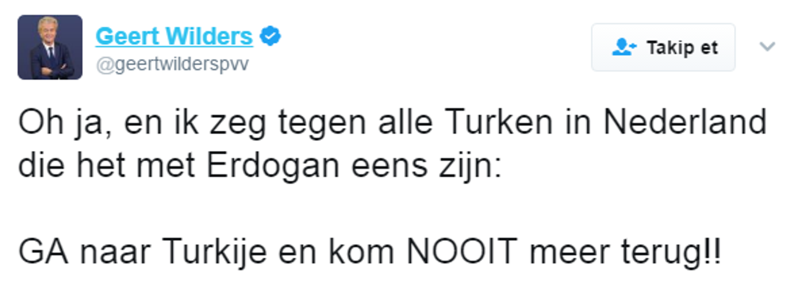 Irkçı lider sevinçle karşıladı
