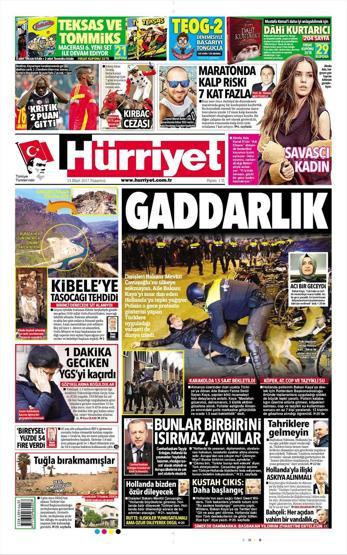 13 Mart 2017 - Gazete manşetleri