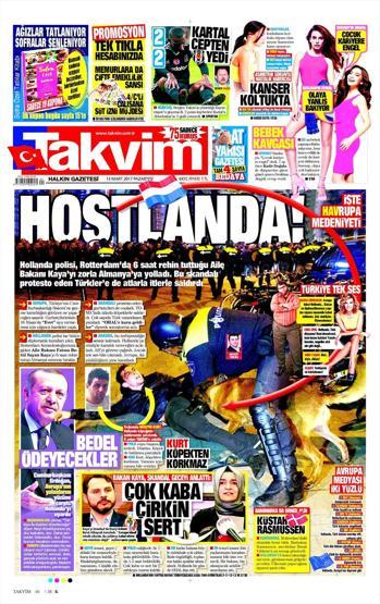 13 Mart 2017 - Gazete manşetleri