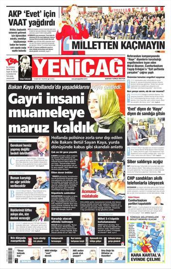 13 Mart 2017 - Gazete manşetleri